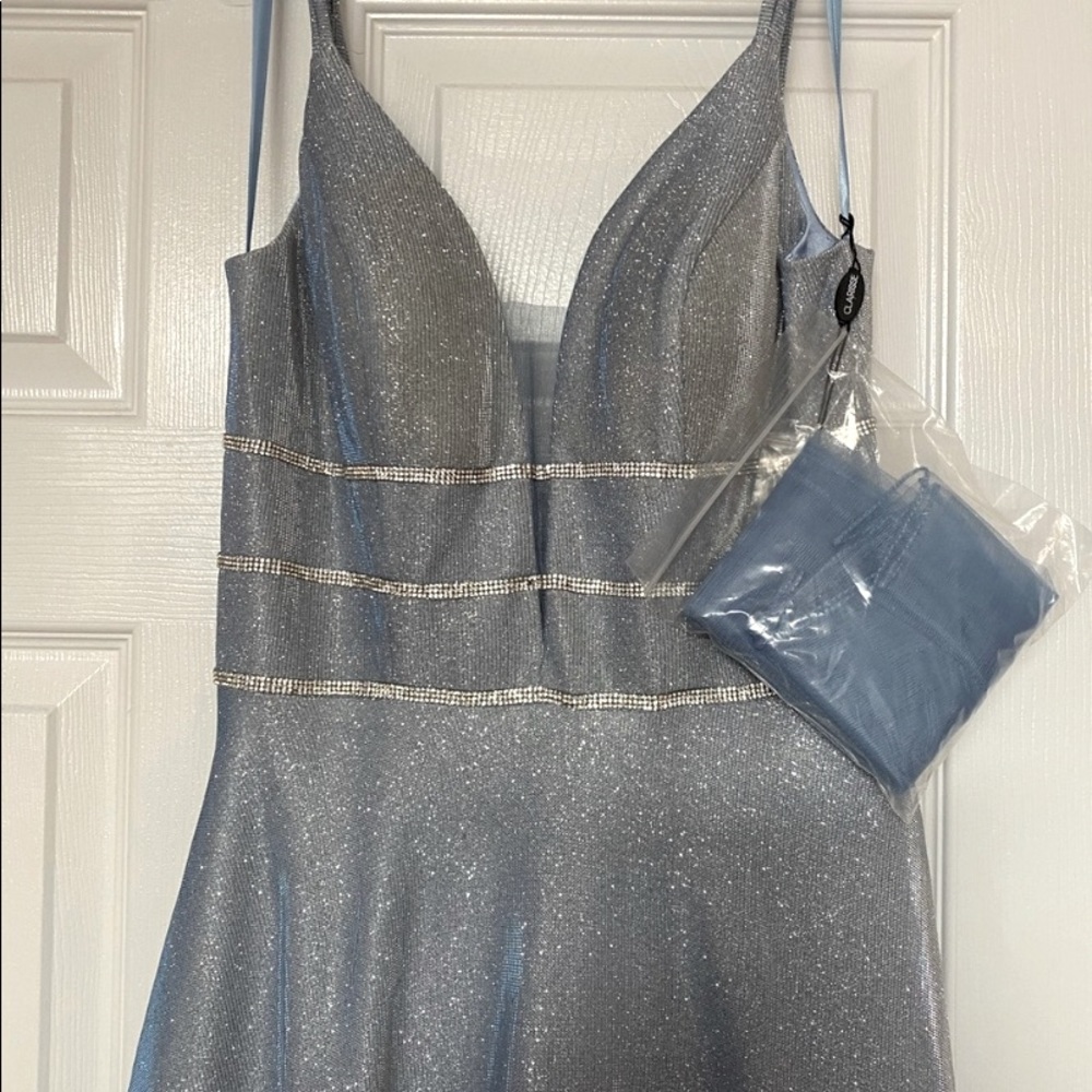 Sparkly Blue Prom Dress